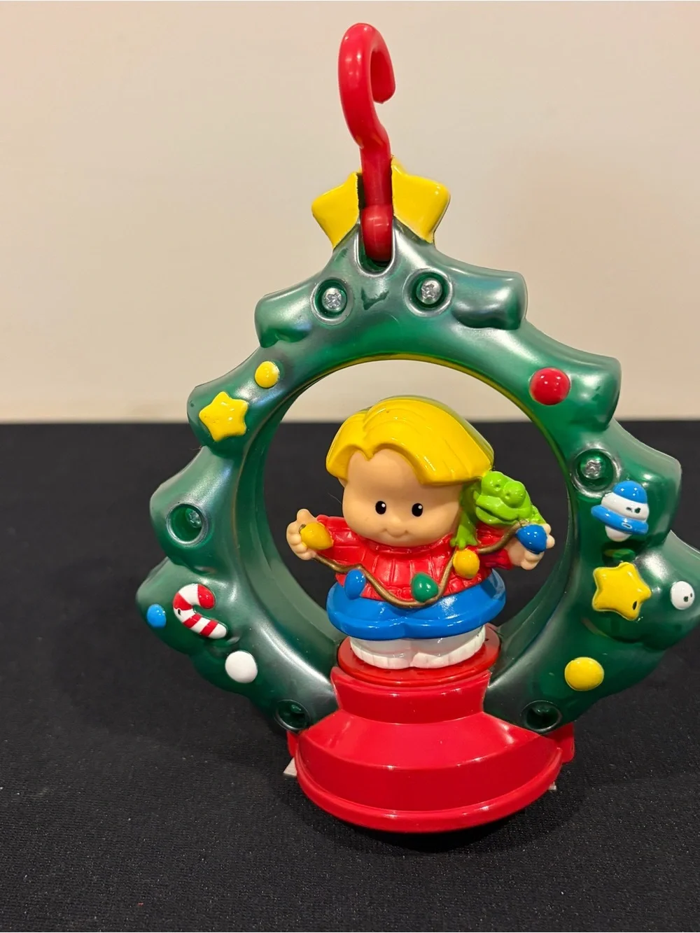 Fisher Price Little People Eddie’s Christmas Tree Ornament 2002 Mattel w/ Box